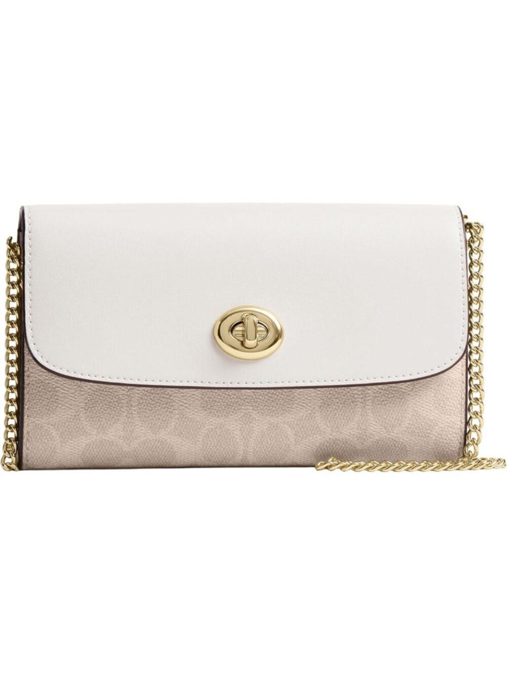 Stylish Women's Chain Crossbody Bag in Signature Canvas - Chic & Versatile!
